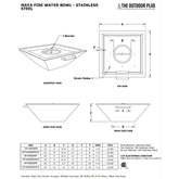MAYA FIRE & WATER BOWL Stainless Steel